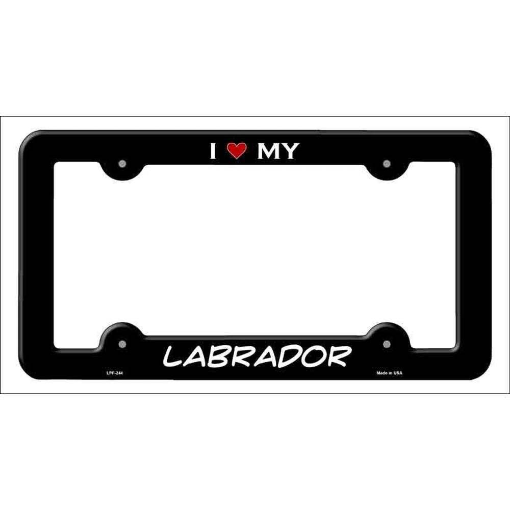I Love My Labrador Metal License Plate Frame Style Your Walls